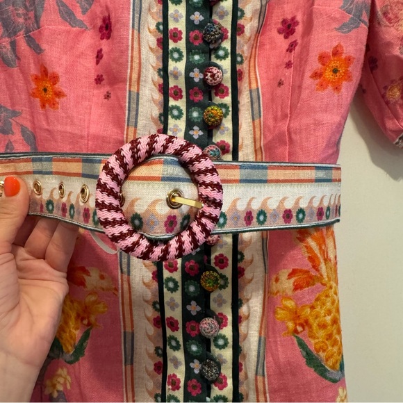 Zimmermann Ginger Buttoned Mini Dress | AU Size 2 - Picture 11 of 13